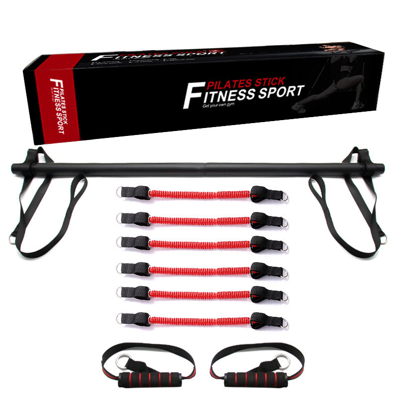 Pilates Bar Kit With Resistance Bands Home Workout Equipment