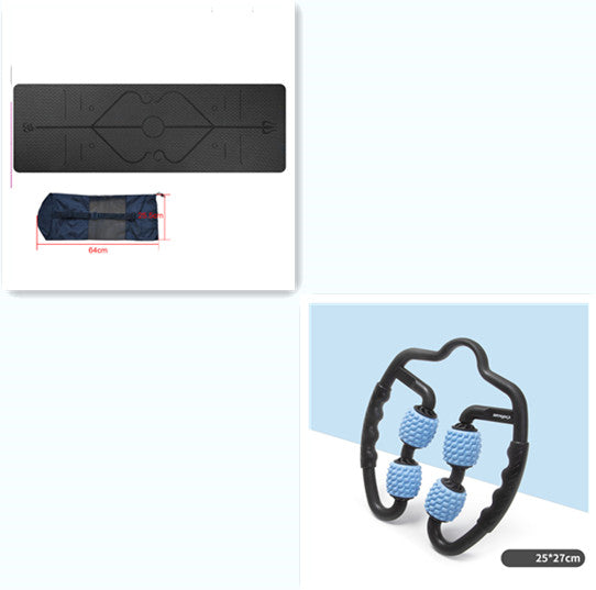 TPE 6mm Non-Slip Yoga Mat With Alignment Lines