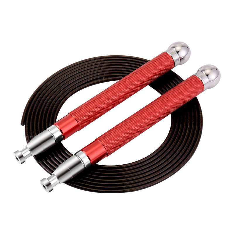 Aluminum Handle Steel Wire Skipping Rope Self-Locking Double Bearing