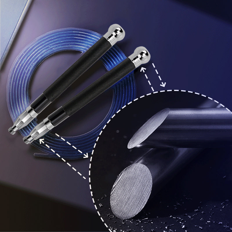 Aluminum Handle Steel Wire Skipping Rope Self-Locking Double Bearing