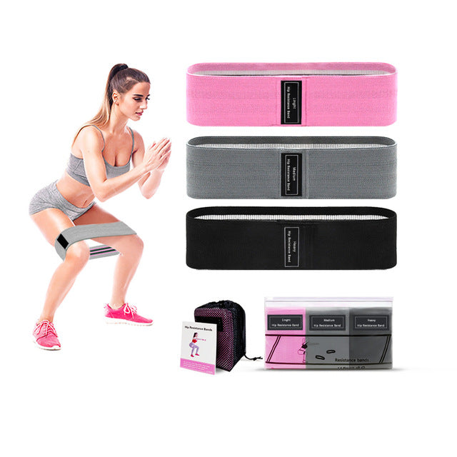 Fabric Resistance Bands Fitness Set
