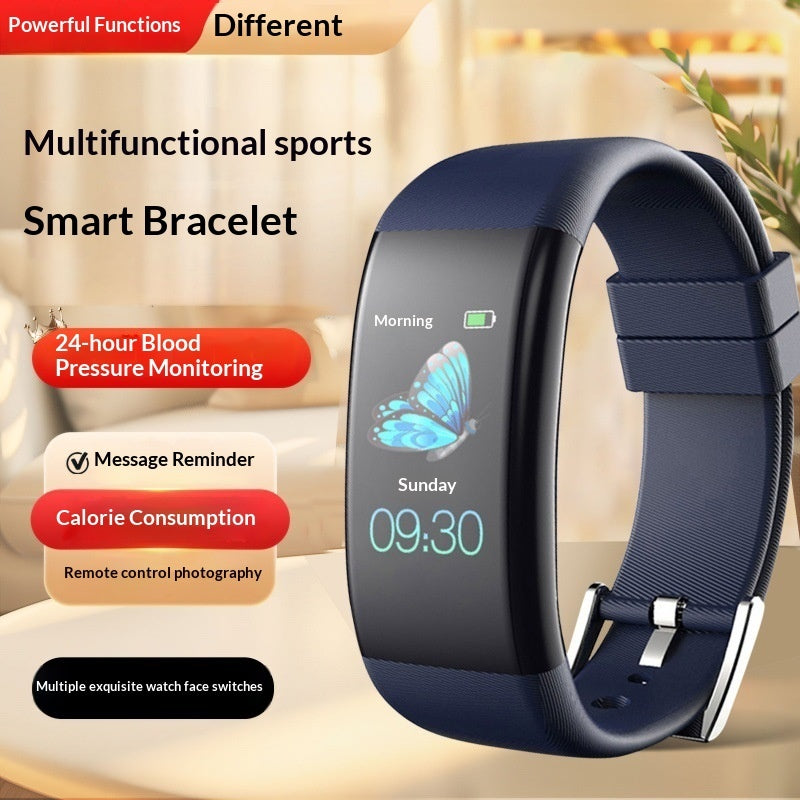 Smart Multifunctional Bluetooth Fitness Watch Pedometer Alarm Clock