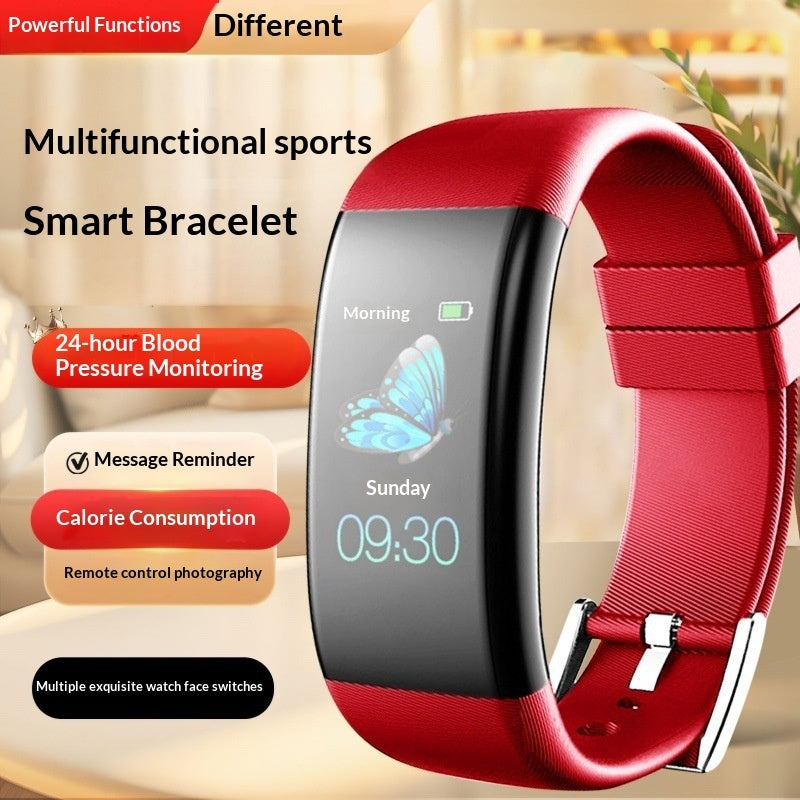Smart Multifunctional Bluetooth Fitness Watch Pedometer Alarm Clock