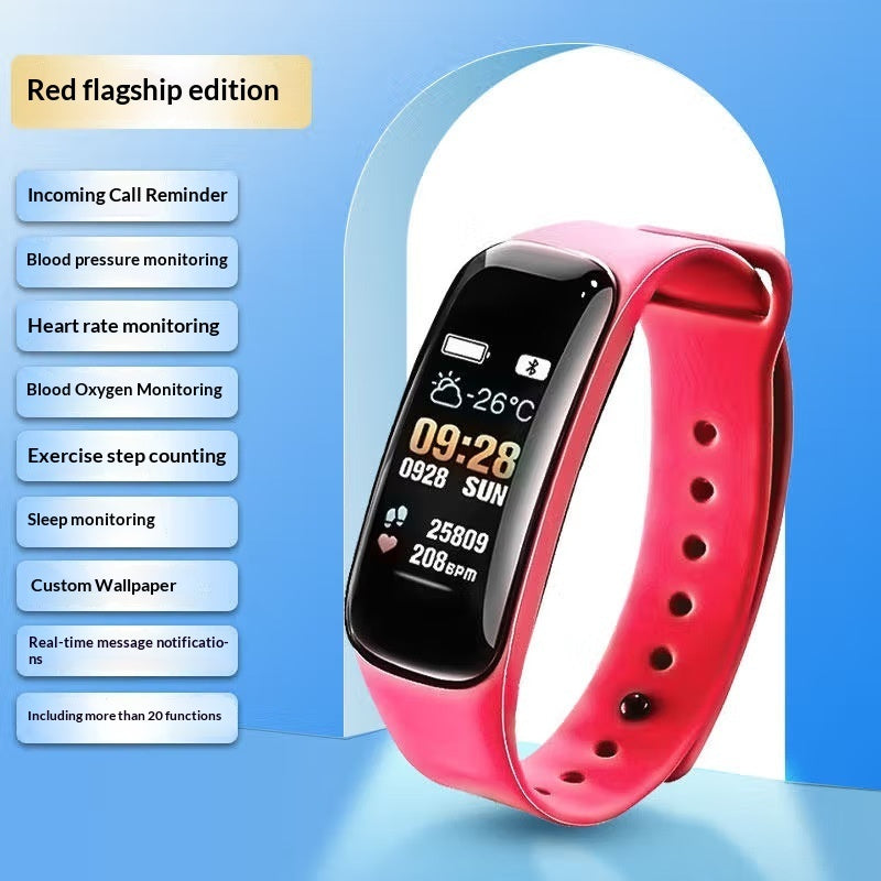 Smart Multifunctional Bluetooth Fitness Watch Pedometer Alarm Clock