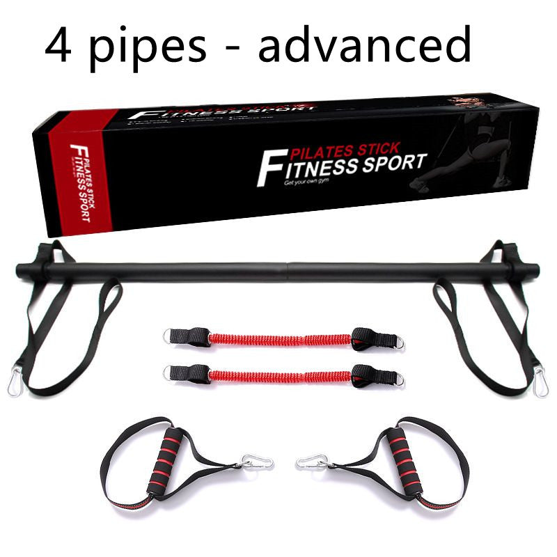 Pilates Bar Kit With Resistance Bands Home Workout Equipment