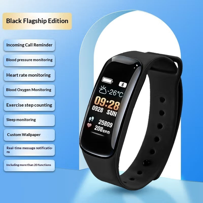 Smart Multifunctional Bluetooth Fitness Watch Pedometer Alarm Clock