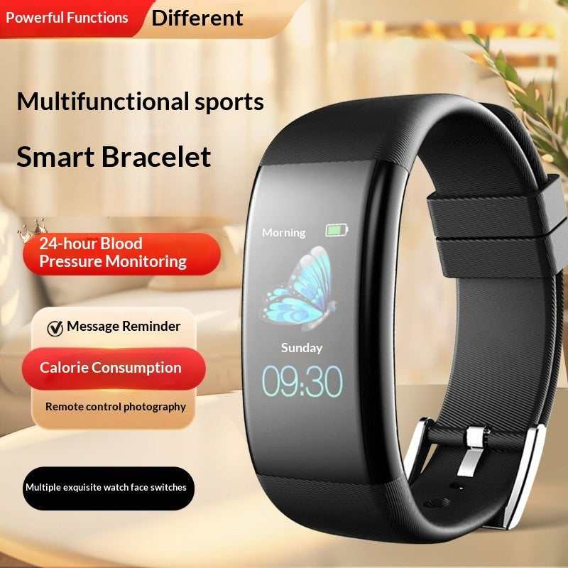 Smart Multifunctional Bluetooth Fitness Watch Pedometer Alarm Clock