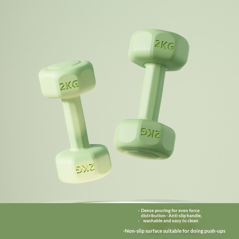 Home Gym Rubber-coated Dumbbells For Arm Training
