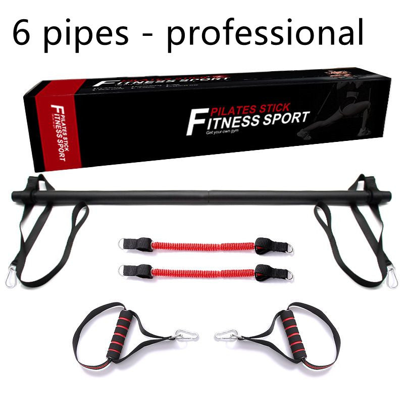 Pilates Bar Kit With Resistance Bands Home Workout Equipment